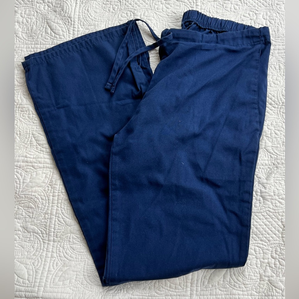 Cherokee Navy Flat Front Scrub Pants